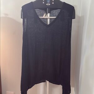 Acrobat Asymmetrical Blue Tank Top